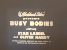 BUSY BODIES 1933 LAUREL &