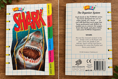Funfax shark paperback - funfax,