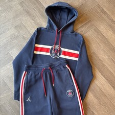 Men’s AIR JORDAN x PSG Fleece Tracksuit Midnight Navy - MEDIUM (RRP £144)