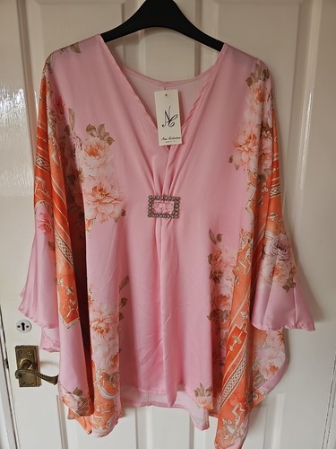 Pink and orange - pink, satin