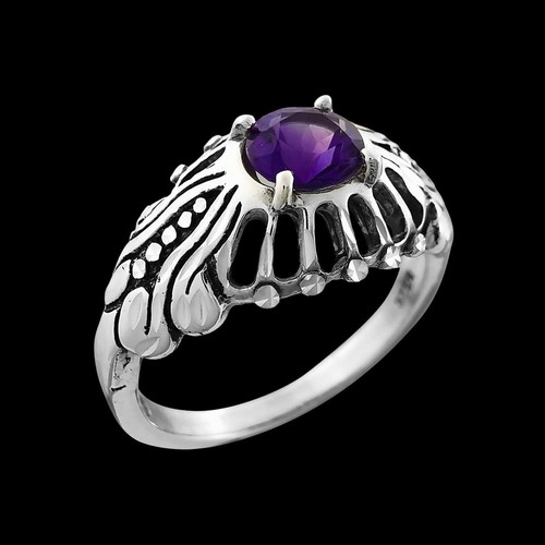 Amethyst engagement ring - ring, •