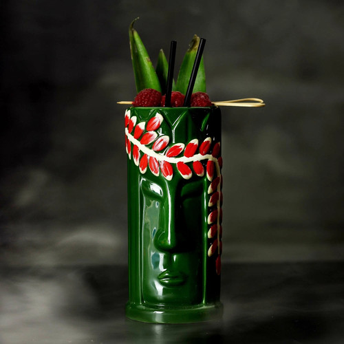 Ceramic tiki cocktail - tiki,