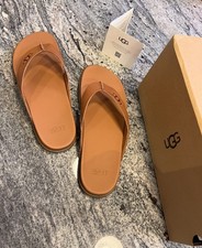 UGG Solivan Leather Flip Flops