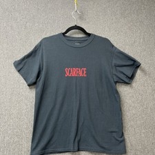 Scarface Universal Studios T shirt size XS Faded Black/grey Backprint T-Shirt