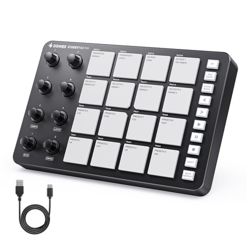 Donner starrypad pro midi pad - donner,