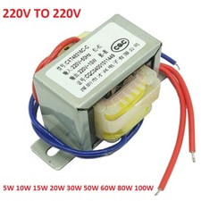 EI 5W 10W 15W 60W TO 100W Power Transformer 1:1 Safety Isolation AC 220V TO 220V