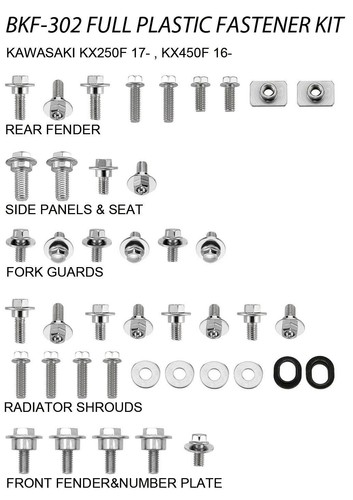 Plastic fastener bolt kit - fastener,