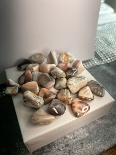 Pink botswana agate tumble - botswana,