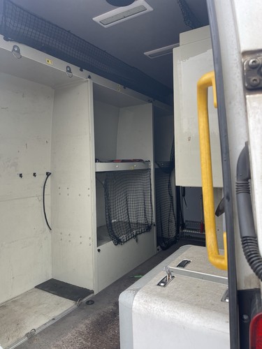 Internal van racking removed - racking,