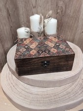 Mango Wood Enameled Trinket Box