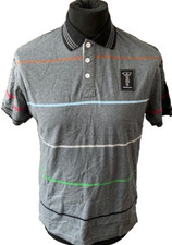 Harlequins Men's Striped Jersy Polo Shirt  Size: Small