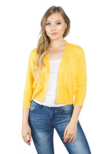Women's 3/4 Sleeve Open Front