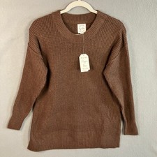 Hippie Rose Women's Tunic Sweater Size S Hot Chocolate NWT