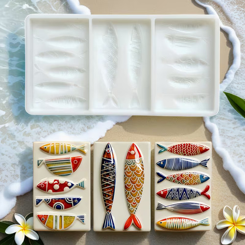 Mini fish silicone mould - mini, 13