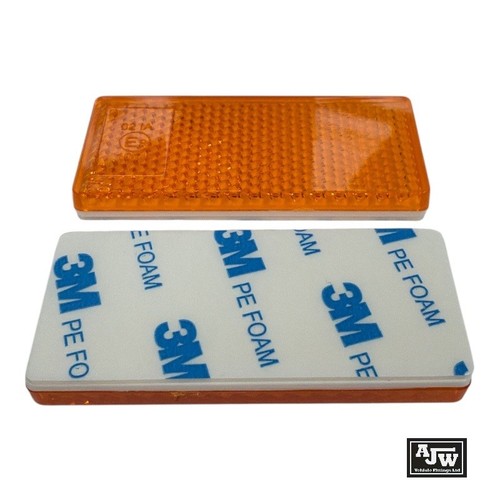 Amber orange rectangular - amber,