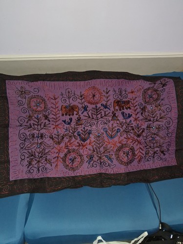 Purple indian inspired wall - purple,