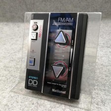 (For Parts or Repair) NATIONAL RX-S41 Cassette Recorder Black – FM & Tape OK