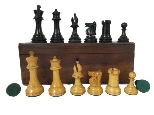 Antique chess set bcc - chess,
