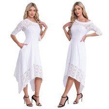 Womens Dress Half Sleeve Off