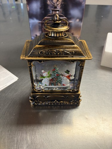 Snow globe lantern snowman - snow,
