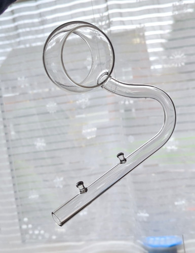 Glass lily pipe - glass,