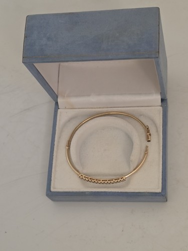 9crt gold bangle with - 9crt,