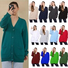 Womens Girls Plain Knitted