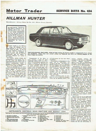 Hillman hunter - hunter, (arrow
