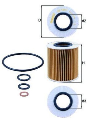 Oil filter mahle fits - fits, bmw