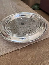 Silver Plate Dish for Butter/Caviar w/ice under 18cmW/12cm inside  