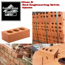 Perforated Class B Red Engineering Brick 65mm Length 215MM x Width 102MM X 504