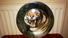Tiger Plate Hand Painted &