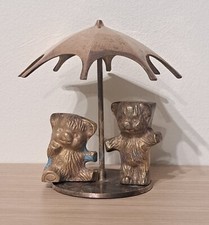 RARE Vintage Solid Brass Teddy