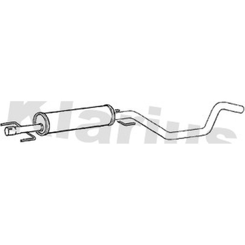 Centre exhaust box silencer - centre,