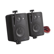 E-Audio B416B 3-Inch Wall Speakers with Brackets - 80W Background Music