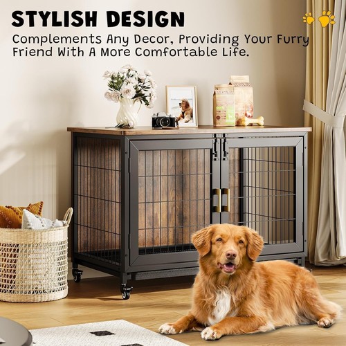 Dog crate furniture style - dog,