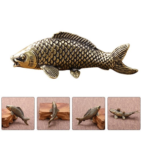 2xcopper koi ornament - koi,