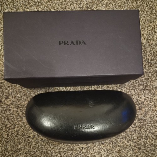 Vtg prada black clamshell - prada,