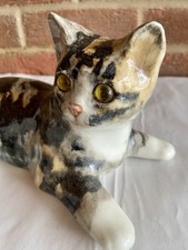 Winstanley pottery tabby cat - winstanley,