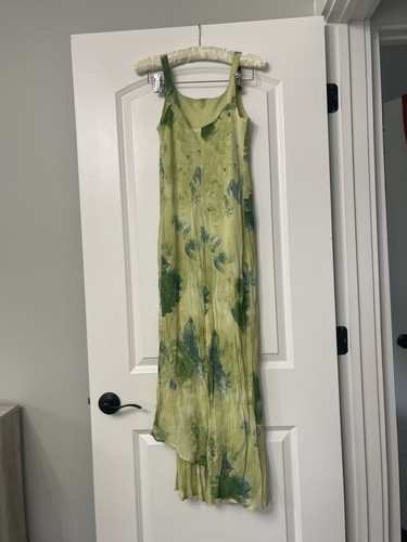 Vtg 90s chartreuse floral - 90s,
