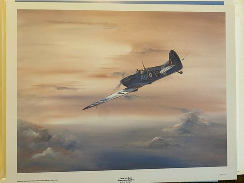 Raf aviation art print flying - raf,