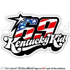 NICKY HAYDEN 69 Kentucky Kid MotoGP Racing 100mm (4") Sticker Decal Aufkleber