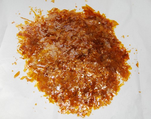Orange lemon flake shellac - flake,