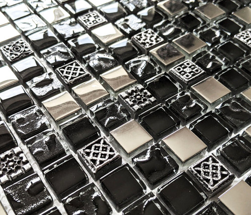 Ancient black silver chrome - silver,