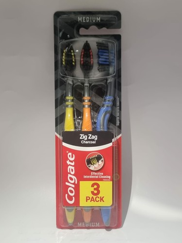 Colgate zig zag charcoal 3pcs - colgate,