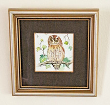 Vintage Owl Watercolour