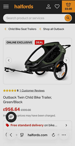 Hamax outback twin seat - hamax,