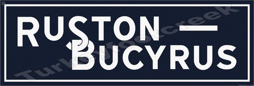 Ruston bucyrus 24 metal - ruston-bucyrus, x