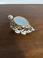 Vintage Cowrie Shell Tortoise Turtle Pin Cushion with Shell Legs and Tail