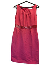 LK Bennett Hot Pink Beaded Women’s Pencil Dress Size UK 12